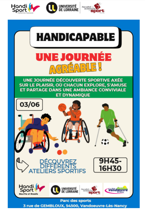 affiche handicapable MPP Les Charmilles
